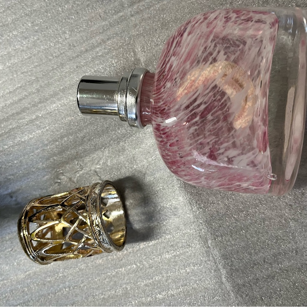 LA TEE DA Pink Perfume Bottle with Silver Cap